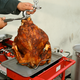 Illustration for article titled How To Deep Fry A Turkey With An Engine Hoist